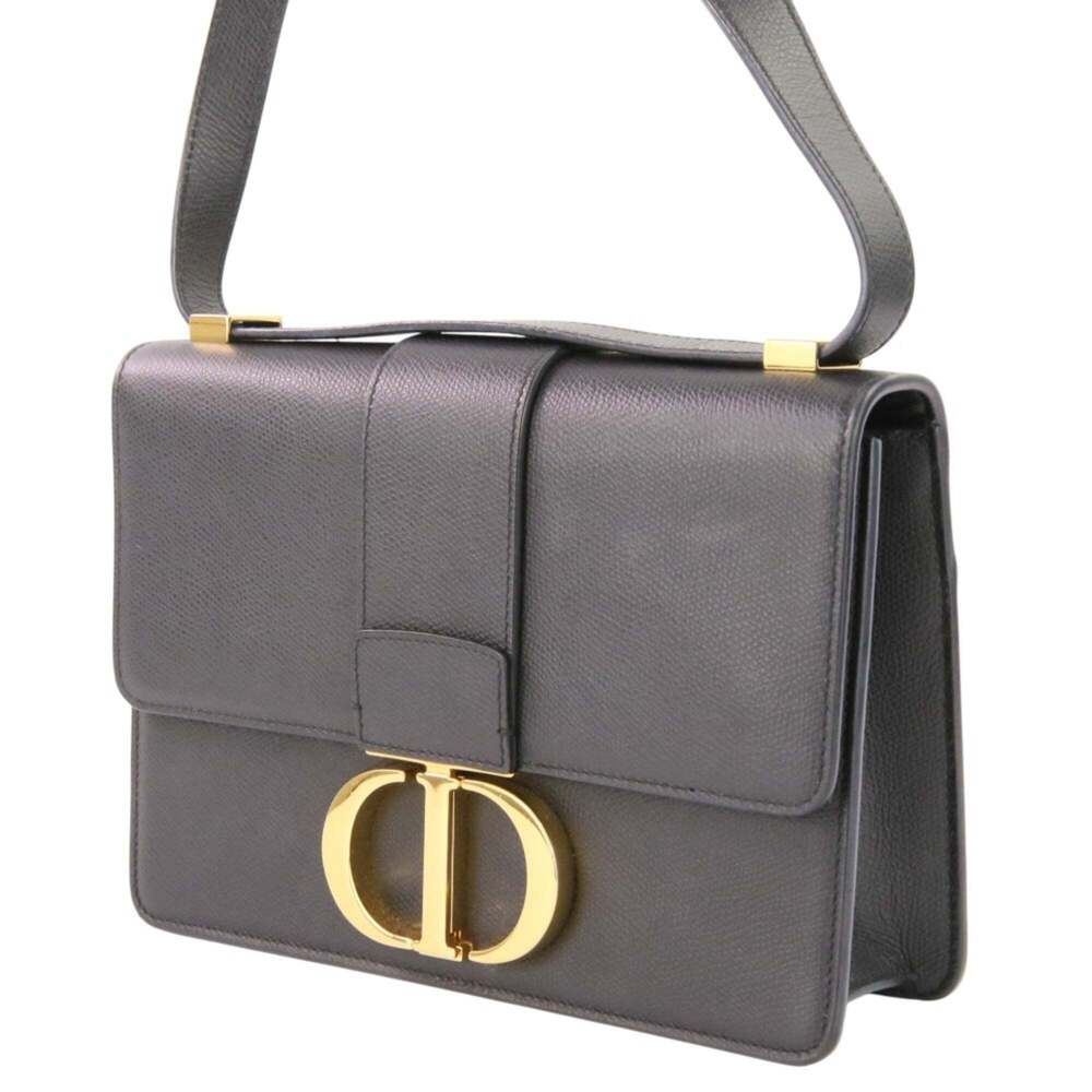 CHRISTIAN DIOR Black Leather Shoulder Bag - Picture 3 of 14